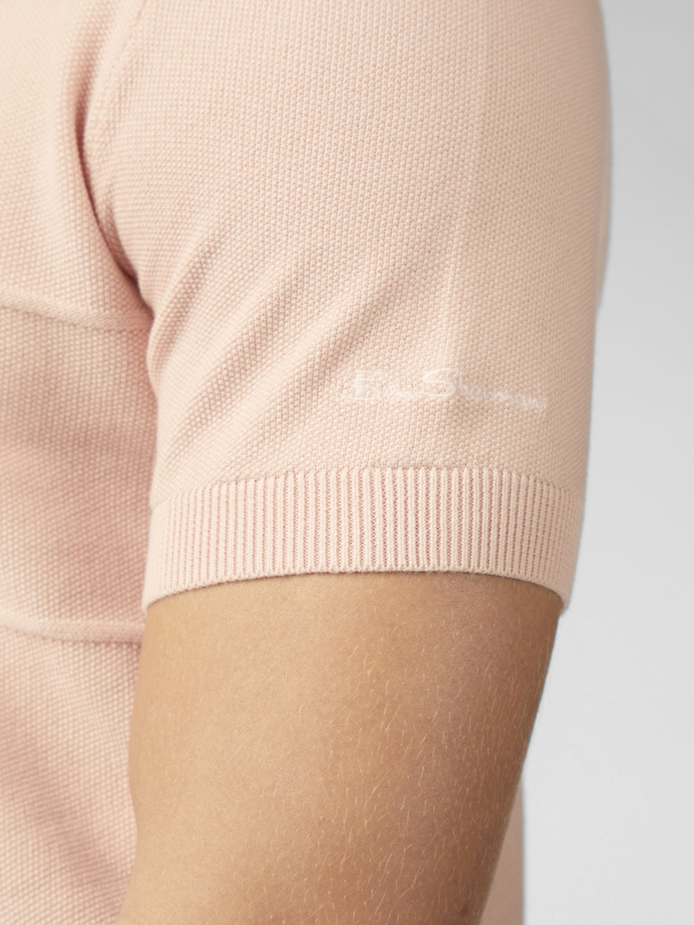 Knitwear Ben Sherman Signature Textured Polo Rose | 32685-ASQV