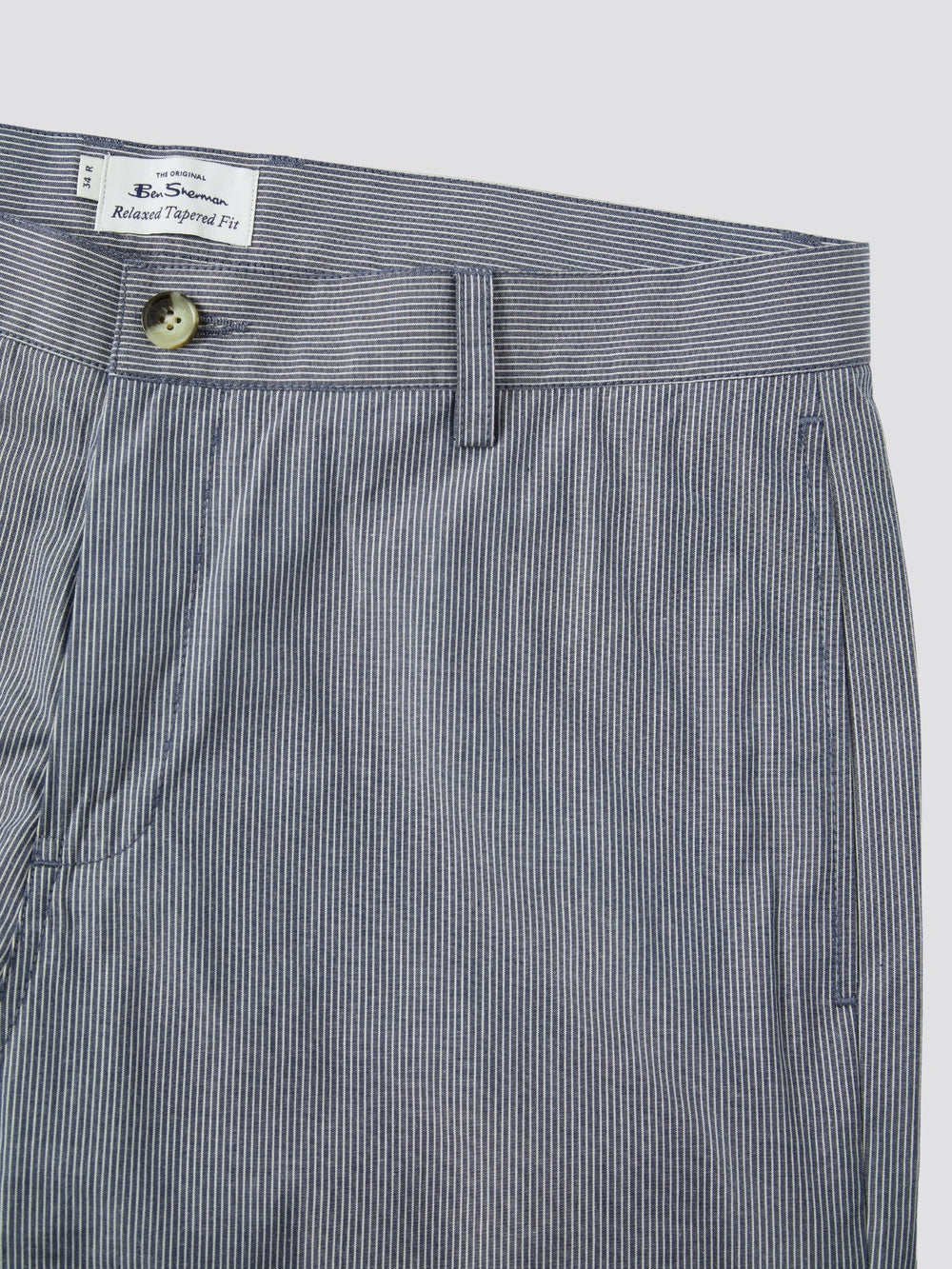 Pantalon Ben Sherman B by Ben Sherman Cotton Taper Bleu Grise | 53146-CBPH