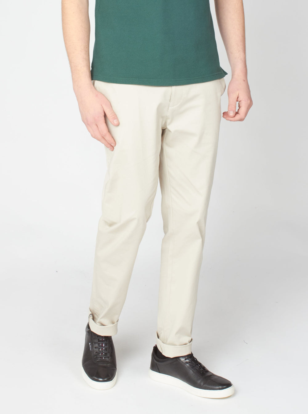 Pantalon Ben Sherman Signature Slim Stretch Chino Blanche | 32546-ZYOC