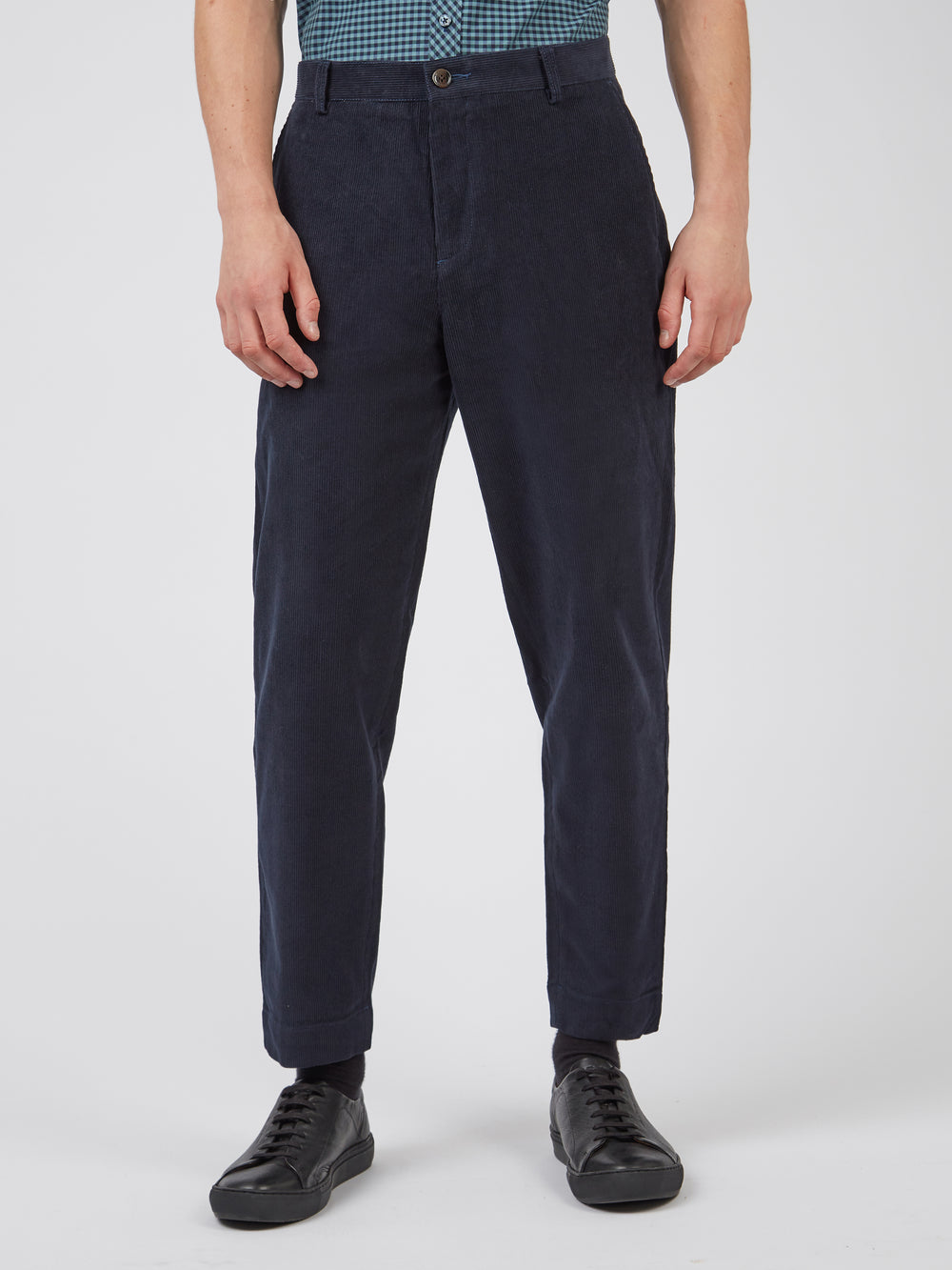 Pantalon Ben Sherman Tapered Corduroy Noir | 79045-KESO