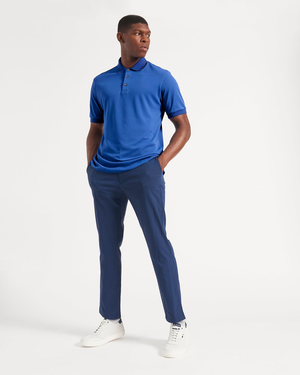 Polos Ben Sherman 360 Motion Stretch Bleu Bleu Royal | 91240-XBZG