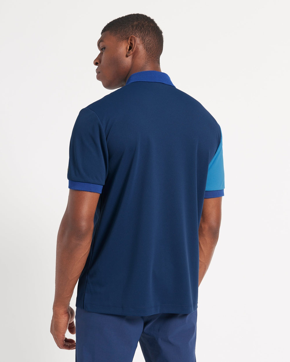 Polos Ben Sherman 360 Motion Stretch Colorblock Bleu Bleu Royal | 14586-IWTK