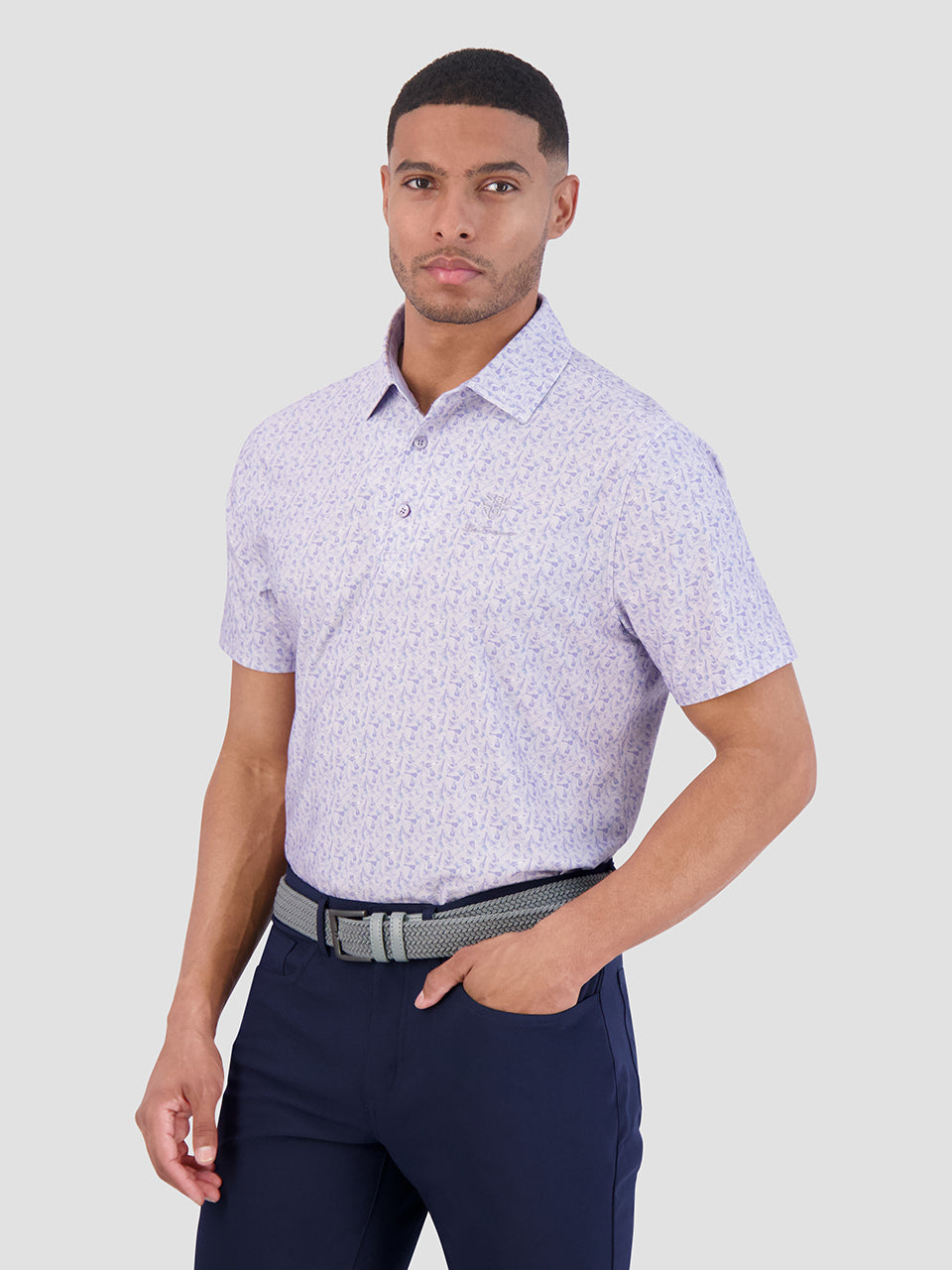 Polos Ben Sherman Mini Guitar Tech Jersey Sports Fit Violette | 46517-QNKW