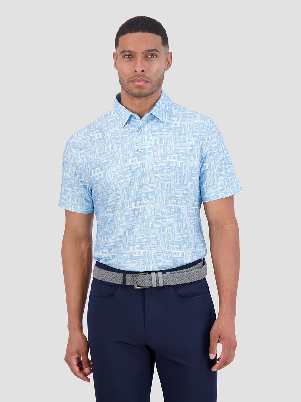 Polos Ben Sherman Radio Stack Tech Jersey Sports Fit Bleu | 76029-HZSG