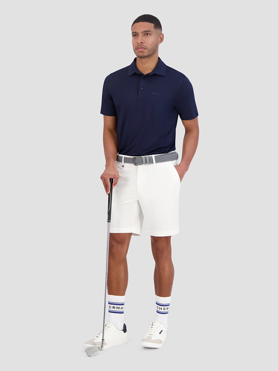 Polos Ben Sherman Solid Air Pique Sports Fit Bleu Marine | 30569-VPNI