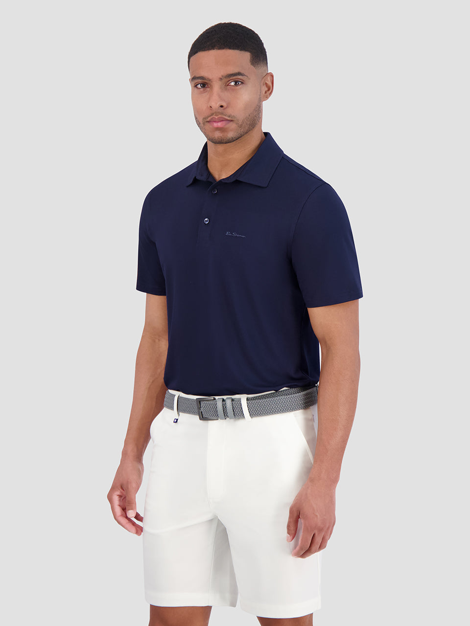 Polos Ben Sherman Solid Air Pique Sports Fit Bleu Marine | 30569-VPNI