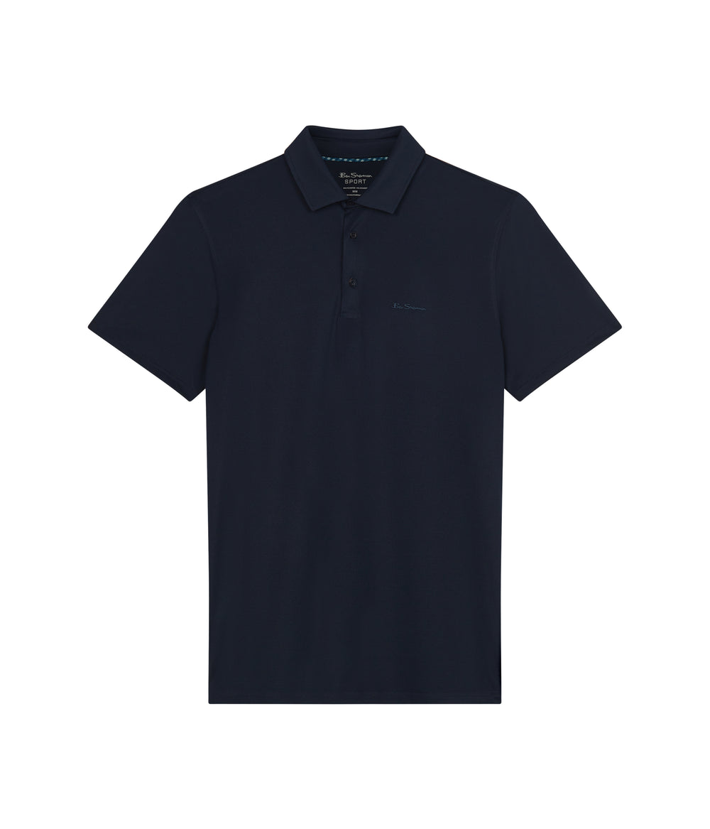 Polos Ben Sherman Solid Air Pique Sports Fit Bleu Marine | 30569-VPNI