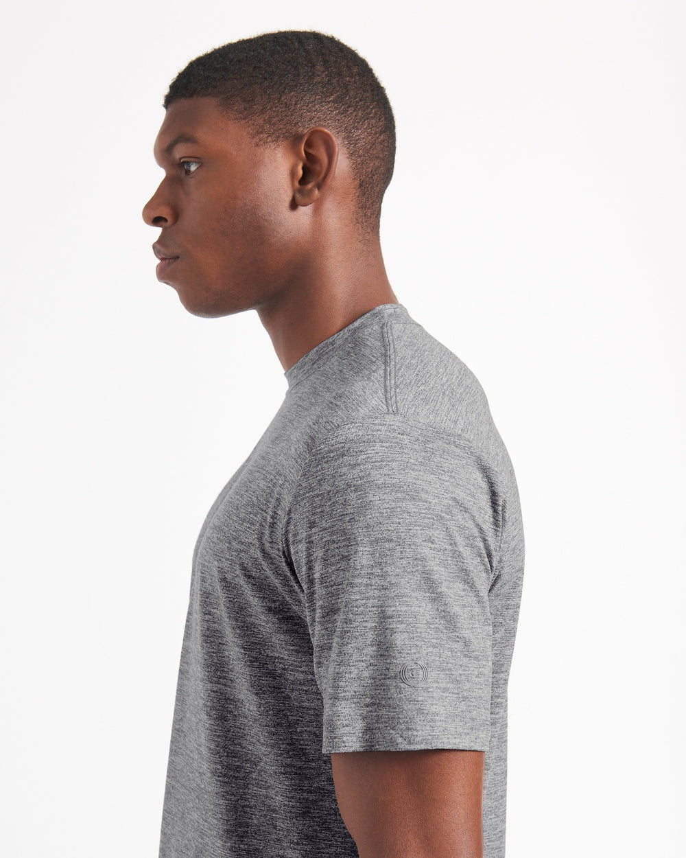 T-Shirt Ben Sherman Performance Stretch Marl Grise | 12930-CWOU