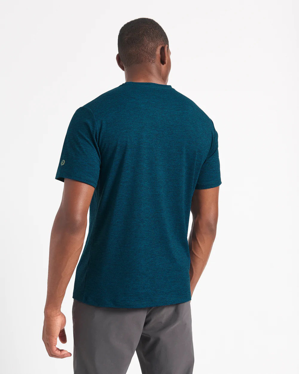 T-Shirt Ben Sherman Performance Stretch Marl Heather Bleu Marine | 57264-CJFO