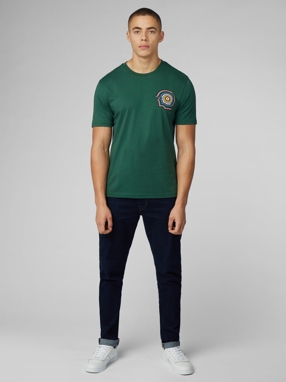 T-Shirt Ben Sherman Signature Mod Head Vert | 83620-KIHD