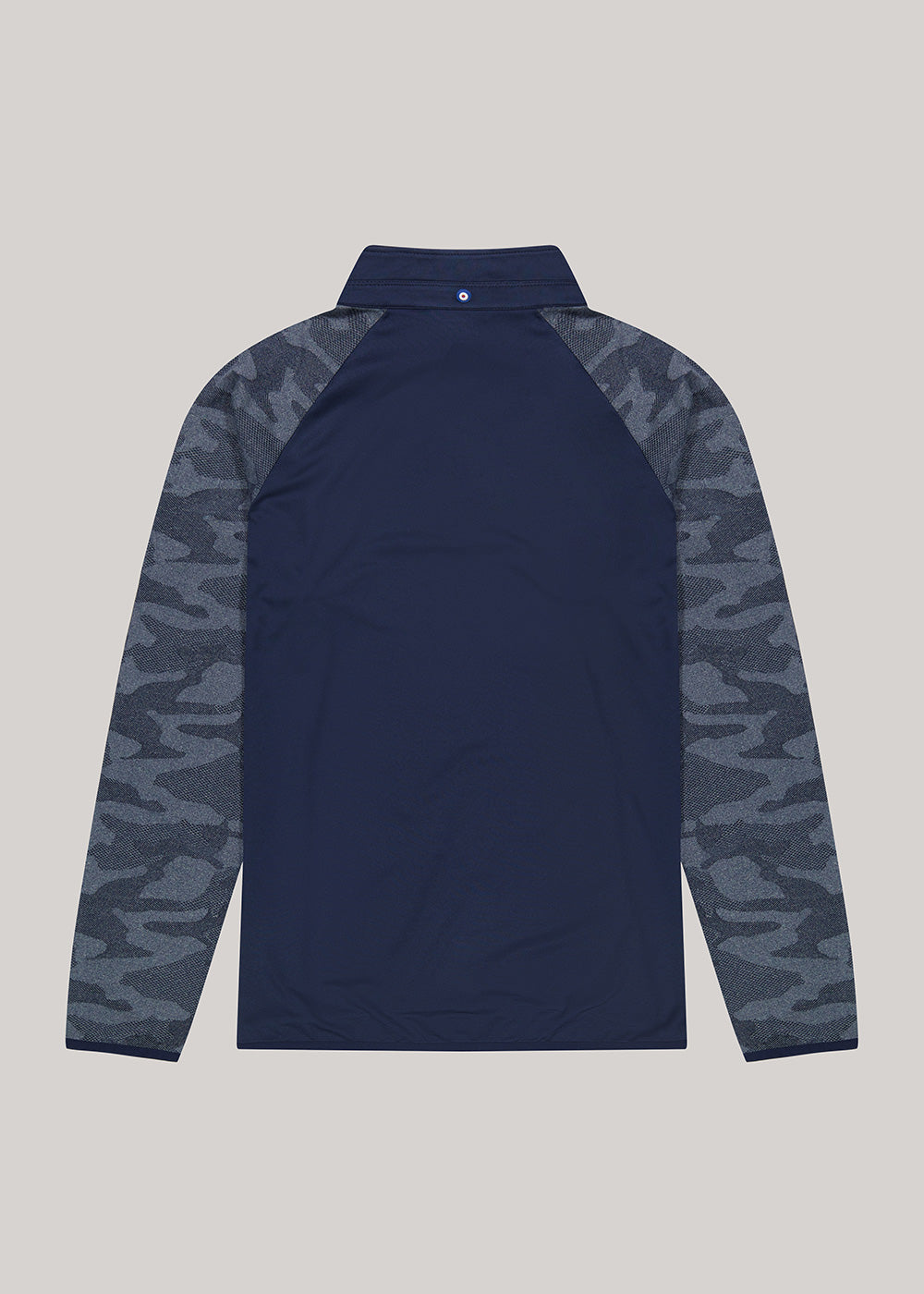 Vestes Ben Sherman Camo Jacq. Sleeve Quarter Zip Bleu Marine | 01389-SDXW