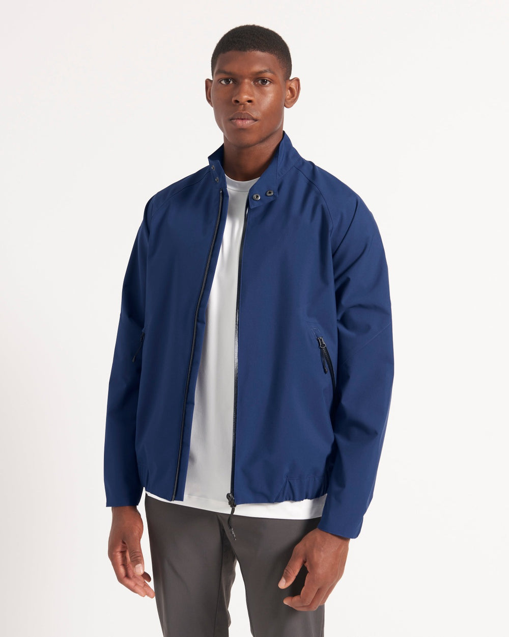 Vestes Ben Sherman Waterproof Harrington Bleu | 03591-MYXZ